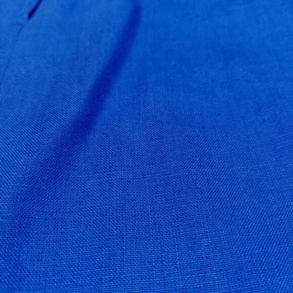 Vtg blue linen Linda Allard Ellen Tracy pencil skirt - Picture 16 of 16